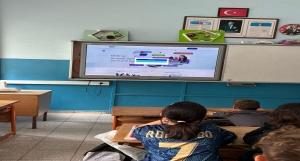 MEBİ Bireysel Öğrenme Platformunun öğrencilerimize tanıtımı yapıldı.
